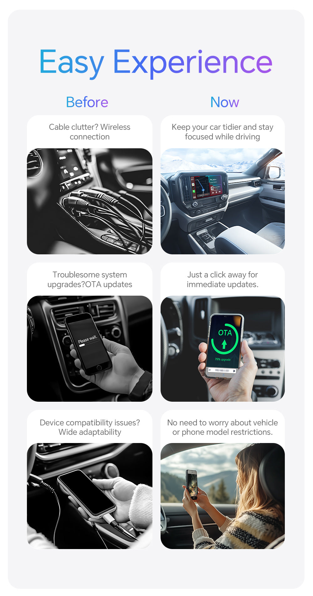 adapter Apple carplay + Android Auto Wireless