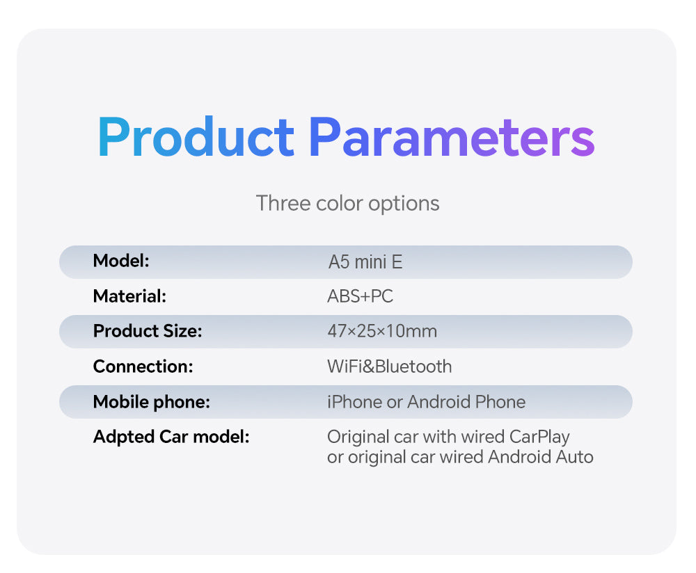 adapter Apple carplay + Android Auto Wireless